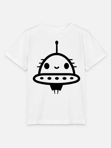 fliegende Untertasse - Stanley/Stella Kinder T-Shirt MINI CREATOR - Weiß