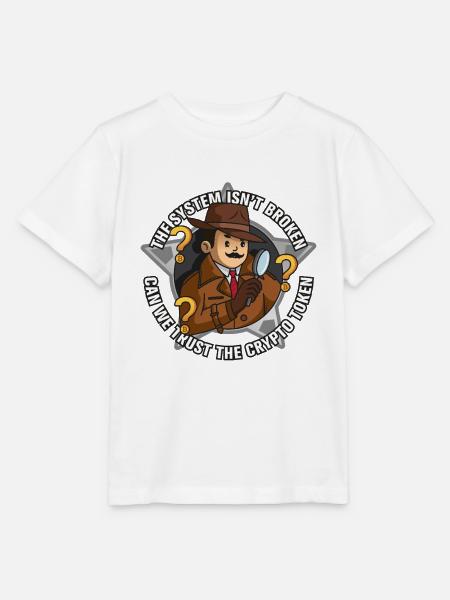Krypto-Skeptiker - Stanley/Stella Kinder T-Shirt MINI CREATOR - Weiß