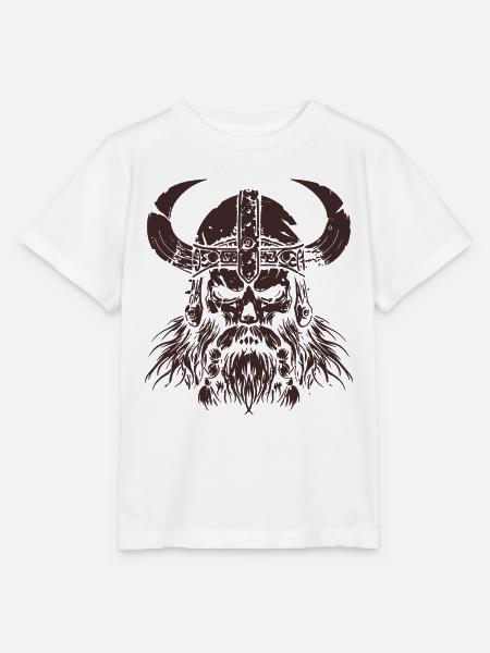wikinger skull - Stanley/Stella Kinder T-Shirt MINI CREATOR - Weiß