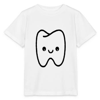 Cuddly tooth - Stanley/Stella MINI CREATOR Kids’ T-Shirt - white - Front - Maike (125cm)