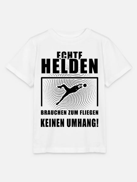 Echte Helden Torwart Torhüter Fußball Geschenk - Stanley/Stella Kinder T-Shirt MINI CREATOR  - Weiß