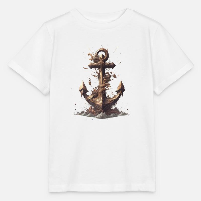 nautischer Anker - Stanley/Stella Kinder T-Shirt MINI CREATOR - Weiß
