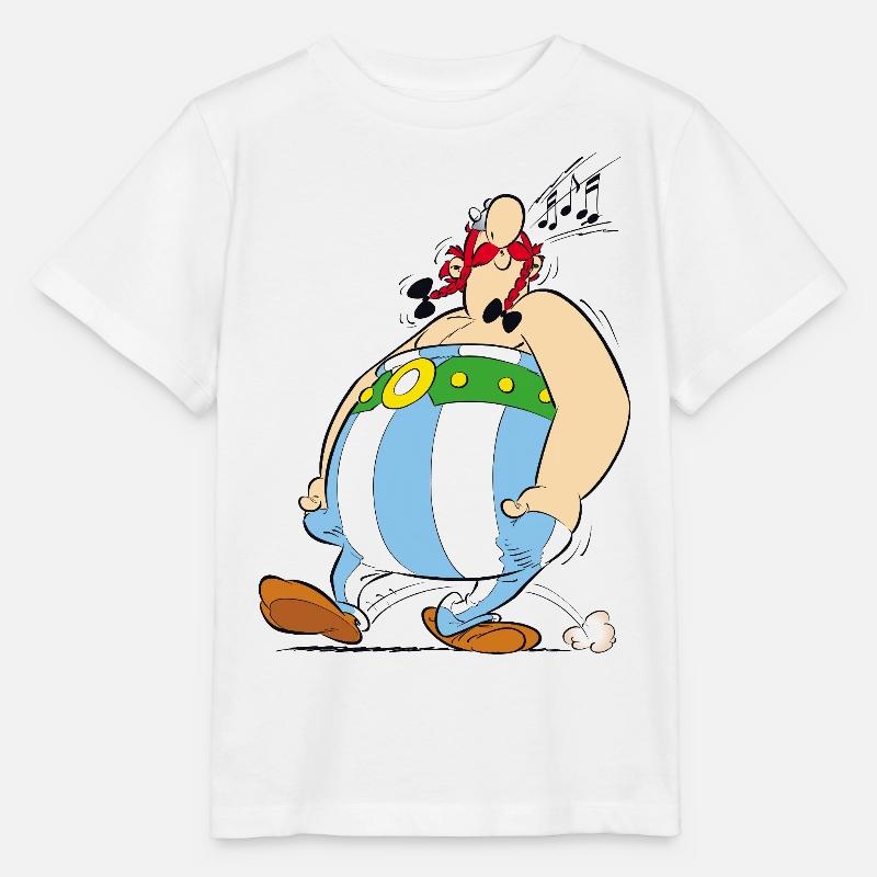 Asterix & Obelix - Obelix singt - Stanley/Stella Kinder T-Shirt MINI CREATOR  - Weiß
