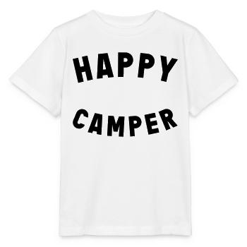 Happy Camper - Stanley/Stella Kinder T-Shirt MINI CREATOR  - Weiß - Vorne - Maike (125cm)