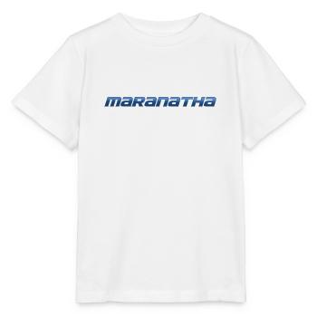 Jesus Christus Gesichtsmaske Stoffmaske Maranatha - Stanley/Stella Kinder T-Shirt MINI CREATOR  - Weiß - Vorne - Maike (125cm)