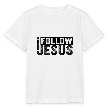 Masque de Jésus-Christ Je suis les chrétiens de Jésus - T-shirt bio MINI CREATOR Stanley/Stella Enfant - blanc - Devant - Maike (125cm)