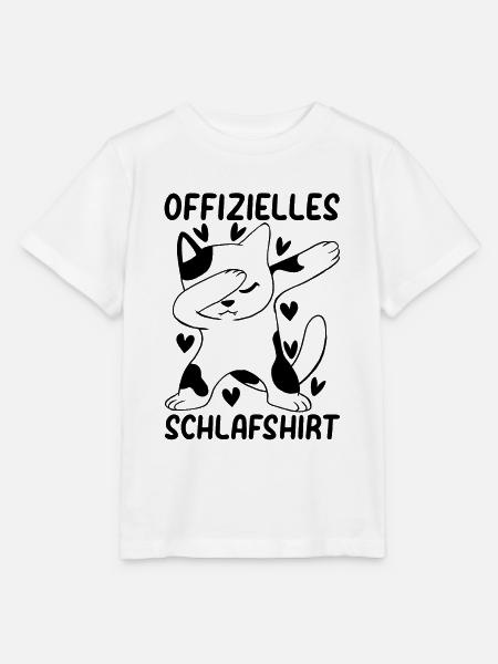 Offizielles Katzen Schlafshirt Katzen Schlafshirt - Stanley/Stella Kinder T-Shirt MINI CREATOR  - Weiß