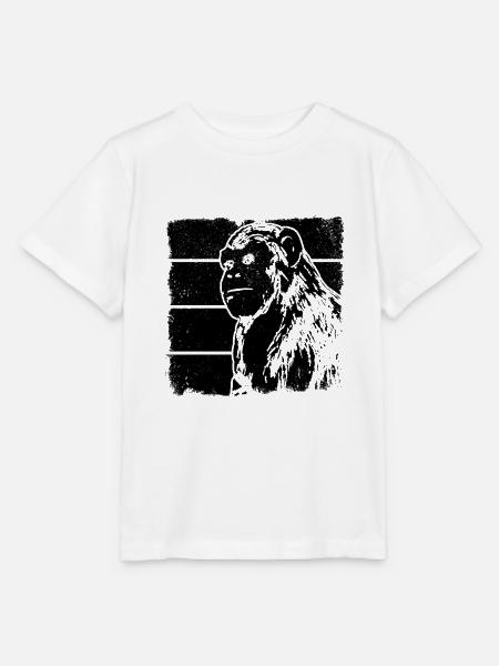 Monkey Chimpanzee Orangutan Monkey - Stanley/Stella Kinder T-Shirt MINI CREATOR - Weiß