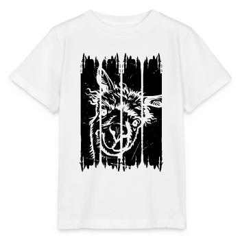 Llama Head Alpaga Llama Farmer - Llamas Llama - T-shirt bio MINI CREATOR Stanley/Stella Enfant - blanc - Devant - Maike (125cm)
