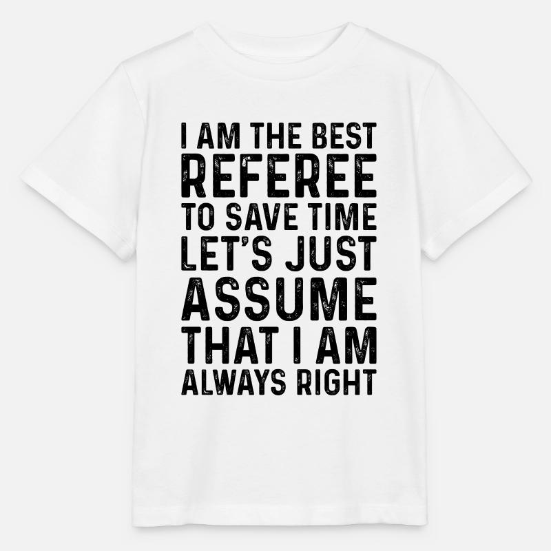 Soccer Referee - I Am The Best Referee - Stanley/Stella MINI CREATOR Kids’ T-Shirt - white