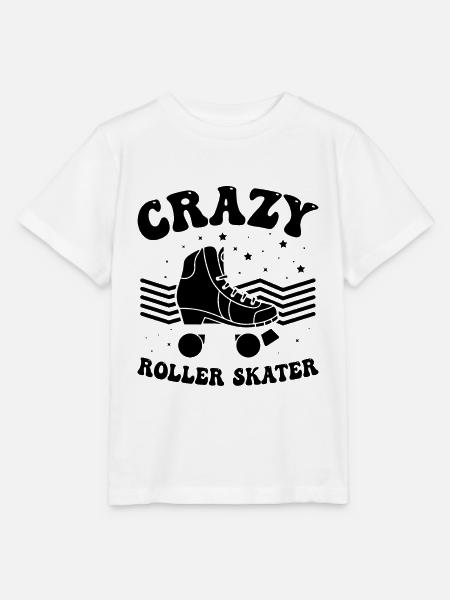 Crazy Roller Skater - Stanley/Stella Kinder T-Shirt MINI CREATOR - Weiß