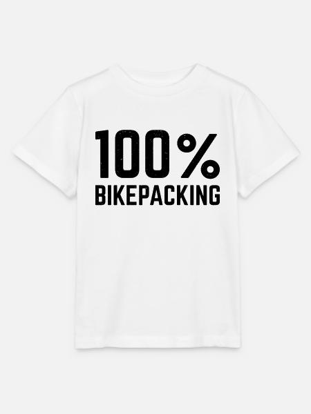 100 % Bikepacking - Stanley/Stella Kinder T-Shirt MINI CREATOR - Weiß