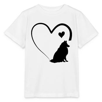 Rough Collie Heart Rough Collie Lover - Stanley/Stella MINI CREATOR Kids’ T-Shirt - white - Front - Maike (125cm)