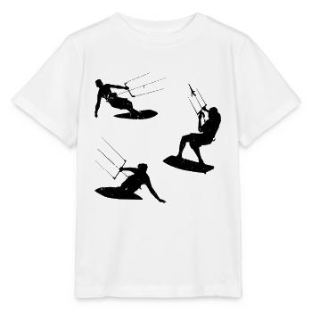 Kitesurfer Kitesurfing Watersports Kiteboarding - Stanley/Stella Kinder T-Shirt MINI CREATOR  - Weiß - Vorne - Maike (125cm)