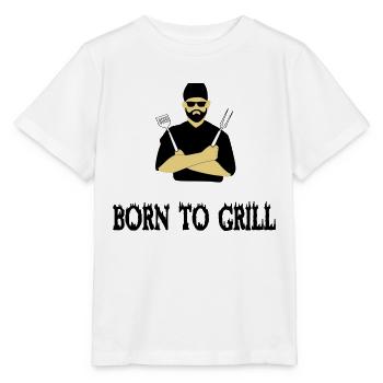 BBQ grilling - Stanley/Stella MINI CREATOR Kids’ T-Shirt - white - Front - Maike (125cm)