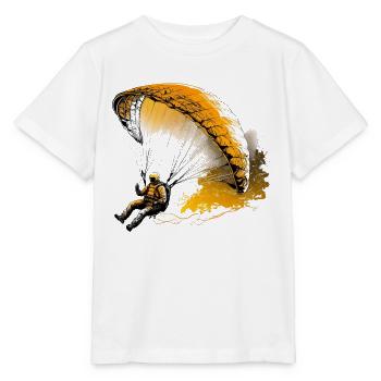 Voler haut, parapente - T-shirt bio MINI CREATOR Stanley/Stella Enfant - blanc - Devant - Maike (125cm)