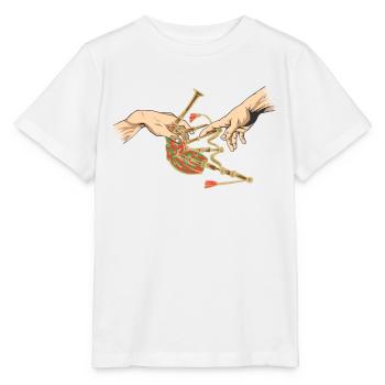 Cornemuse Musique Cornemuse Ecosse - T-shirt bio MINI CREATOR Stanley/Stella Enfant - blanc - Devant - Maike (125cm)