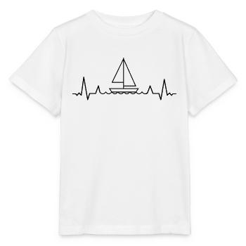 HERZSCHLAG Segeln Segel Segler Schiff Yacht Boot - Stanley/Stella Kinder T-Shirt MINI CREATOR  - Weiß - Vorne - Maike (125cm)