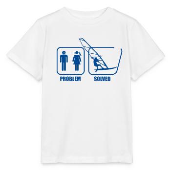 Planche à voile voile problème planche à voile problème - T-shirt bio MINI CREATOR Stanley/Stella Enfant - blanc - Devant - Maike (125cm)