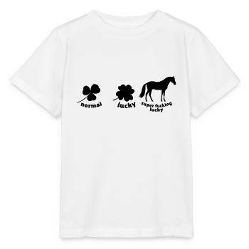 Horse Riding Horses Girls Horse Rider Riding - Stanley/Stella MINI CREATOR Kids’ T-Shirt - white - Front - Maike (125cm)