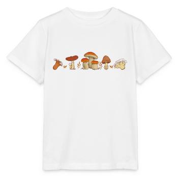 Mushrooms mushroom picker Mushroom grower - Stanley/Stella MINI CREATOR Kids’ T-Shirt - white - Front - Maike (125cm)