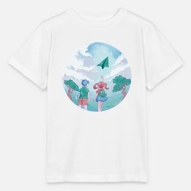 Papier-Flugzeug-Pilot Lehrer-Schulkinder - Stanley/Stella Kinder T-Shirt MINI CREATOR - Weiß