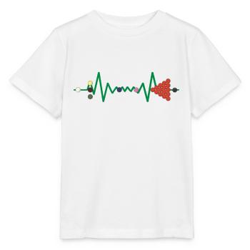 Jeu de snooker gamer Table de snooker Balles de snooker - T-shirt bio MINI CREATOR Stanley/Stella Enfant - blanc - Devant - Maike (125cm)