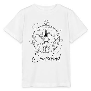 Sauerland Accessoires de randonnée Escalade Camping-car-camping - T-shirt bio MINI CREATOR Stanley/Stella Enfant - blanc - Devant - Maike (125cm)