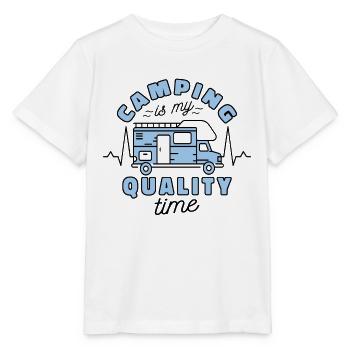 Motorhome Driver Camping Motorhome - Stanley/Stella MINI CREATOR Kids’ T-Shirt - white - Front - Maike (125cm)
