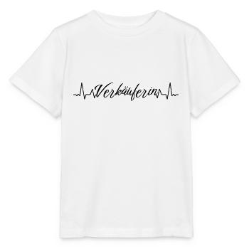 Einzelhändler Herzschlag Verkäuferin - Stanley/Stella Kinder T-Shirt MINI CREATOR  - Weiß - Vorne - Maike (125cm)