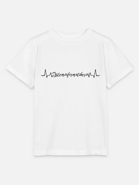 Elektroniker Herzschlag Systeminformatikerin - Stanley/Stella Kinder T-Shirt MINI CREATOR  - Weiß
