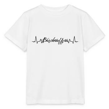 Angestellter Herzschlag Bürokauffrau - Stanley/Stella Kinder T-Shirt MINI CREATOR  - Weiß - Vorne - Maike (125cm)