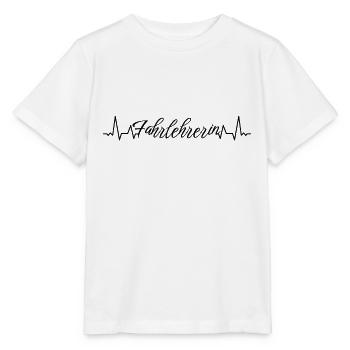 Fahrschule Herzschlag Fahrlehrerin - Stanley/Stella Kinder T-Shirt MINI CREATOR  - Weiß - Vorne - Maike (125cm)