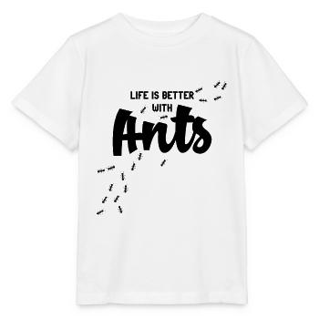 Ameisen - Stanley/Stella Kinder T-Shirt MINI CREATOR  - Weiß - Vorne - Maike (125cm)
