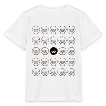 Schwarzes Schaf Außenseiter Schäfchen Geschenk - Stanley/Stella Kinder T-Shirt MINI CREATOR  - Weiß - Vorne - Maike (125cm)