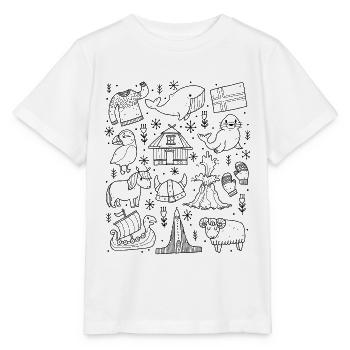 Iceland - Stanley/Stella MINI CREATOR Kids’ T-Shirt - white - Front - Maike (125cm)