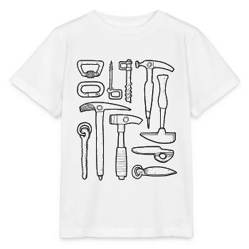 Matériel d’alpinisme - T-shirt bio MINI CREATOR Stanley/Stella Enfant - blanc - Devant - Maike (125cm)