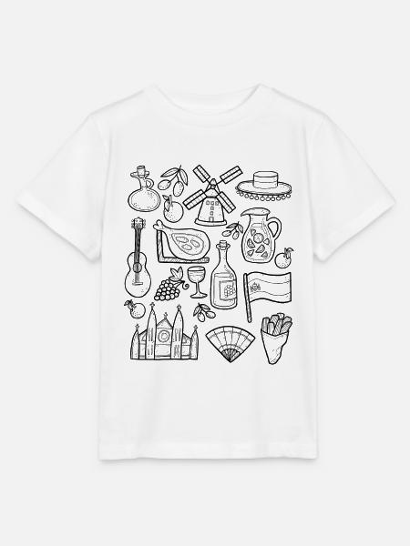 Spanien - Stanley/Stella Kinder T-Shirt MINI CREATOR - Weiß