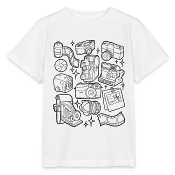 Caméras analogiques - T-shirt bio MINI CREATOR Stanley/Stella Enfant - blanc - Devant - Maike (125cm)