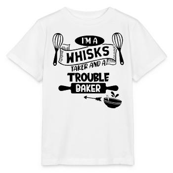 Je suis un manieur de fouet et un - T-shirt bio MINI CREATOR Stanley/Stella Enfant - blanc - Devant - Maike (125cm)