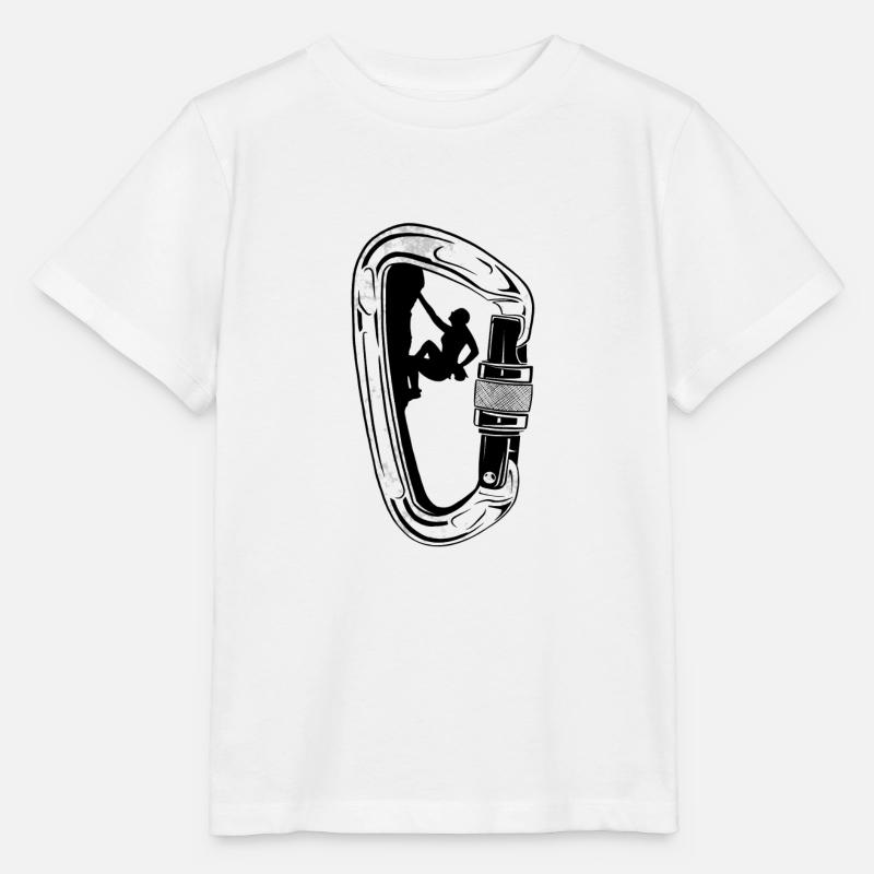 Mousqueton escalade - T-shirt bio MINI CREATOR Stanley/Stella Enfant - blanc