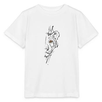 Lioness sketchy - Stanley/Stella MINI CREATOR Kids’ T-Shirt - white - Front - Maike (125cm)