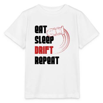 Eat Schlafdrift wiederholen - Stanley/Stella Kinder T-Shirt MINI CREATOR  - Weiß - Vorne - Maike (125cm)