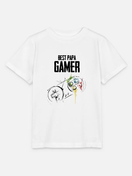 Bester Daddy Gamer - Stanley/Stella Kinder T-Shirt MINI CREATOR - Weiß