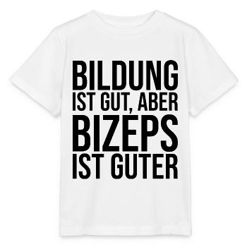 Cadeau de paroles drôles au fitness de gym - T-shirt bio MINI CREATOR Stanley/Stella Enfant - blanc - Devant - Maike (125cm)