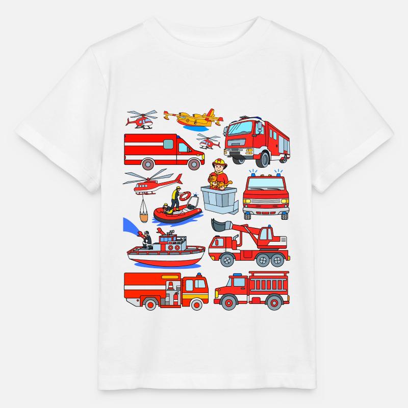 Children's Fire Brigade - Stanley/Stella MINI CREATOR Kids’ T-Shirt - white