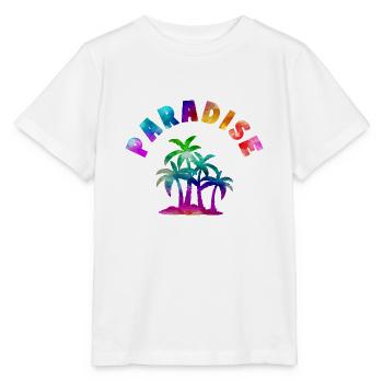 Tropical Paradise Motto - Stanley/Stella Kinder T-Shirt MINI CREATOR  - Weiß - Vorne - Maike (125cm)