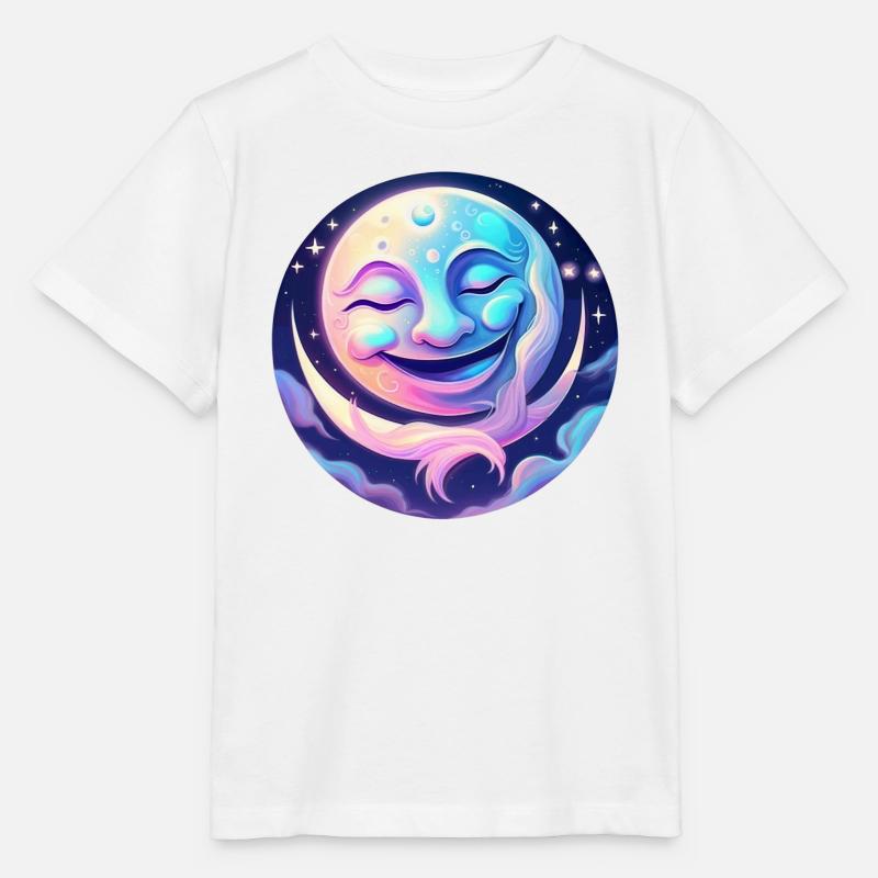 Mystic Moon - Stanley/Stella Kinder T-Shirt MINI CREATOR  - Weiß