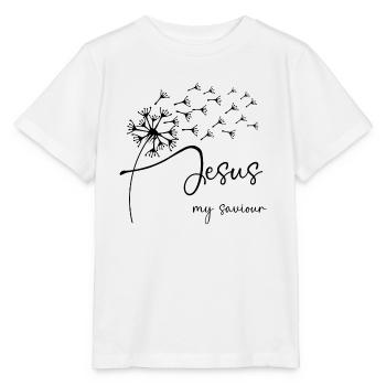 Jesus, my saviour has a chic dandelion graphic de - Stanley/Stella MINI CREATOR Kids’ T-Shirt - white - Front - Maike (125cm)