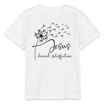 Jesus, eternal satisfaction has a chic dandelion g - Stanley/Stella MINI CREATOR Kids’ T-Shirt - white - Front - Maike (125cm)